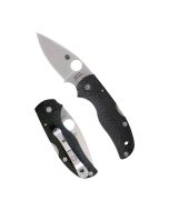 Spyderco Native® 5 Fluted Carbon Fiber Foldable Pocket Knife, Full-Flat Grind, Stainless Steel Blade