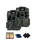 Browning Dark Ops Full HDR 40MP Trail Camera Bundle: 32GB SD Card, 6ft Tree Strap & Reader (2-Pack)
