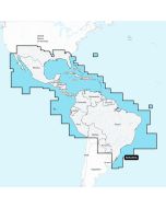 Navionics Mexico, Caribbean to Brazil - Inland and Coastal Marine Charts, Navionics®+, NASA004L