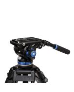 Benro S6Pro Fluid Video Head, 65mm Flat Base, 13.2 lb Load, 5-Step Counterbalance, +90/-75° Tilt