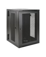 Tripp Lite SmartRack 18U UPS-Depth Wall-Mount Half-Height Rack Enclosure, Hinged Back, SRW18USDP