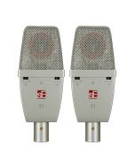 sE Electronics T1 Large-Diaphragm Condenser Microphones (Pair) for Studio Recording, Cardioid Pickup Pattern