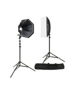 Westcott Rapid Box Switch 2-Light Square Head Speedlite Kit, Fast Setup, Portable Softbox