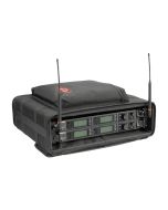 SKB Cases 2U Soft Rack Case Designed for Wireless Microphone System, Wood Core with 600 Denier Nylon