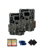 Browning Strike Force Pro X 1080 Trail Cam Bundle: 32GB SDs, Steel Mounts & Card Readers (2-Pack)