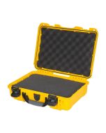 Nanuk 910 Hard Case with Foam, Rugged Protective Shell & PowerClaw Latches, Yellow, 910S-010YL-0A0