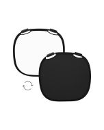 Profoto 33 Inch Collapsible Reflector, Foldable Metal Frame, Ergonomic Grip Handles, Black/White