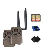Browning Defender Vision Pro HD Livestream Trail Cam Kit w/32GB SD, 6ft Tree Strap & Reader (2-Pack)