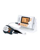 Uniden UM725 Series Marine VHF Radio with LCD Screen & Speaker Microphone, IPX8 Waterproof, White