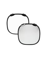 Profoto 33 Inch Collapsible Reflector, Foldable Metal Frame, Ergonomic Grip Handles, Silver/White