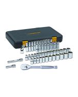 Gearwrench Set SKT STD/DP 1/2DR 6PT 49PC SAE/MET