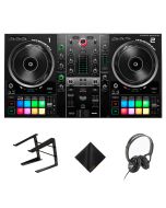 Hercules DJControl Inpulse 500 DJ Software Controller Kit w/On-Stage Headphones, Laptop Stand & More