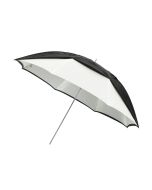 Westcott Convertible Umbrella 45 Inch Optical White Satin with Removable Black Cover, 2016