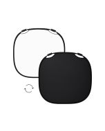 Profoto 47 Inch Collapsible Reflector, Foldable Metal Frame, Ergonomic Grip Handles, Black/White