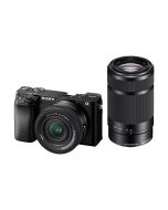 Sony Alpha 6100 APS-C Mirrorless Interchangeable Lens Camera with 16-50mm & 55-210mm Lenses, Bundle