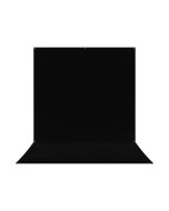 Westcott 8 ft. x 13 ft. X-Drop Pro Wrinkle-Resistant Sweep Backdrop for Small Group Portraits, Rich Black