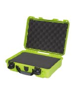 Nanuk 910 Hard Case with Foam, Rugged Protective Shell and PowerClaw Latches, Lime, 910S-010LI-0A0