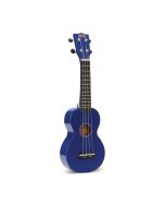 Mahalo Ukuleles MR1BU Rainbow Series Soprano Ukulele, Graph Tech NuBone XB Bridge Saddles, Blue