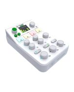 Mackie M•Caster Studio Desktop Live Streaming Mixer with Effects, Sampler, Bluetooth & Smartphone, White