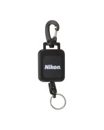 Nikon Retractable Rangefinder Tether with 25 Inch Nylon-Coated Stainless Steel Cable, Secure, Black