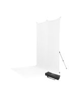 Westcott 8 ft. x 13 ft. X-Drop Pro Wrinkle-Resistant Sweep Backdrop Kit, Easy Setup, High-Key White
