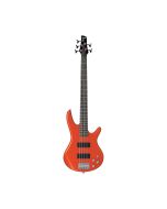Ibanez GIO Series 5-String Electric Bass Guitar, GSR5 Maple Bolt-On Neck, Roadster Orange Metallic