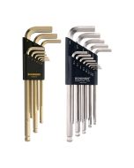 Bondhus BriteGuard™ and GoldGuard™ Ball End 22-Piece L-Wrench Multi Pack, BLX22GB