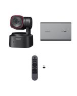 Obsbot Tiny 2 Lite AI-Powered 4K PTZ Webcam Kit with Smart Remote Controller, Adapter, and Tripod