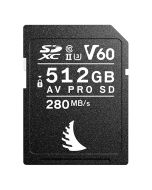 Angelbird 512GB AV Pro SD V60 SDXC™ UHS-II Memory Card with Built-In Write Protect Switch