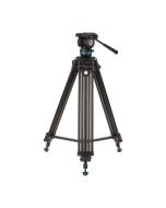 Benro KH25PC Video Tripod Kit 61.6 Inch, 15 lb Load, 60mm Bowl, Pan Head, QR Plate, Independent Pan Lock