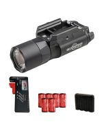 SureFire X300 Ultra Black Light with T-Slot, 4×123A Batteries, Tester & Case Bundle
