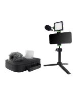 Mackie EM-93MK Complete Vlogger Kit with Compact Mic, LED Light, Tripod & Mounts for Mobile & DSLR