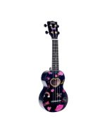 Mahalo Ukuleles MA1HEBK Art Series Soprano Ukulele, Graph Tech NuBone XB Saddles, Heart