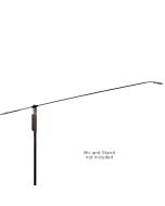 Audix MicroBoom Carbon Fiber 50-Inch Boom without Microphone, Ultra Lightweight, Mini-xlr Connectors