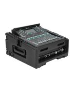 SKB 10x2 Compact Rolling Rig with Wheels, TSA Latches and 10U Top & 2U Front/Rear Rack Rails