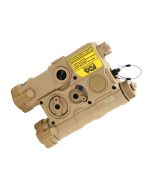 AGM WLAD 1T Class 1 IR/Green Laser Aiming Device, 300lm Light, IP68, Tan Housing, NVG Compatible