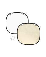 Profoto 47 Inch Collapsible Reflector, Foldable Metal Frame, Ergonomic Grip Handles, Sunsilver/White