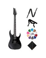 Ibanez GRGR131EXBKF Electric Guitar (Black Flat) Kit - Strap, Capo, Picks Organizer & Cloth Included
