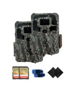 Browning Dark Ops Pro X 1080 Trail Cam Bundle: 32GB SDs, Steel Mounts & Waith Card Readers (2-Pack)