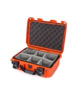 Nanuk 915 Hard Case with Padded Divider Insert, Customizable and Lockable, Orange, 915S-020OR-0A0