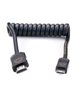 Atomos AtomFLEX 12-24 Inch Mini-HDMI to HDMI Coiled Cable, 4K60 HDR, Full HD 240fps, Clutter-Free Design