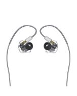 Mackie MP-360 Triple Balanced Armature Professional In-Ear Monitors, Low-Profile Design, Clear