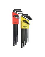 Bondhus ProGuard™ Ball End 22-Piece L-Wrench Multi Pack, TORX®, ProHold®, MaxTorque™ & Hex End Tips, BLX22XL