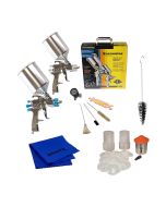 DeVilbiss StartingLine Auto Painting & Priming System Kit with DeKups Demo Kit, Brush & Cloth