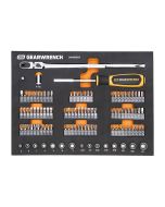 Gearwrench 105-Piece 1/4-Inch Drive Slim Head Mechanics Tool Set in Foam Storage Tray, S2 Steel