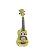 Mahalo Owl Motif Ukulele