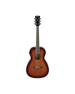 Ibanez Mahogany Parlor 6-String Acoustic-Electric Guitar with Sapele Top, Vintage Mahogany Sunburst