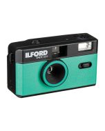 Ilford Sprite 35-II Reusable 35mm Film Camera with 31mm f/9 Lens and Built-In Flash, Teal and Black