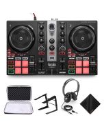 Hercules DJControl Inpulse 200MK2 DJ Controller w/ Waith Case, Headphones, Laptop Stand & More