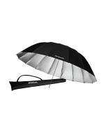 Westcott 7 ft. Standard Silver Bounce Umbrella - 16-Rib Fiberglass Framework, Reflective Light Modifier